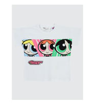 Powerpuff Girls Kız Çocuk Tişört 2-5 Yaş Beyaz (Beyaz)