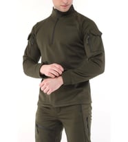 Ghassy Co. Erkek Su ve Rüzgar Geçirmez Ripstop Military Tactical Army Combat Yarım Fermuarlı  Mont  (Haki)
