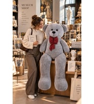 Pandamkee 140 Cm Sevgiliye Özel Hediyelik Ayı (Gri)