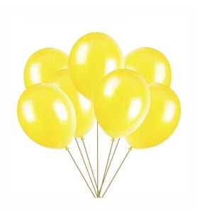 Sürpriz Uçan Balon 50 Adet (Sarı)