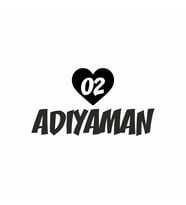 Kalpli 02 Adıyaman Araba Sticker siyah 20x15 CM (Siyah)