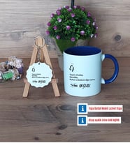 Eşe Hediye Kupa Bardak Kırmızı ve Ahşap Anahtarlık Hediye (Model 2)