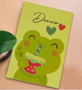 BK Gift Kişiye Özel İsimli Sert Kapaklı Sarı Defter, Arkadaşa Hediye, Yeni İş Hediyesi, Anı Defteri, Doğum Günü Hediyesi-1 (Model 5)