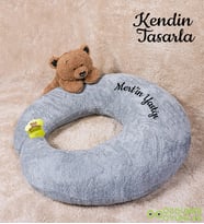 Kendin Tasarla 150 cm Emzirme Destek Minderi (Gri)