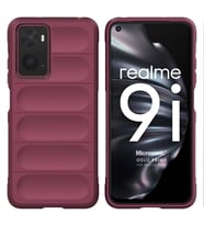 Microsonic Realme 9i 4G Kılıf Oslo Prime Yeşil (Bordo)