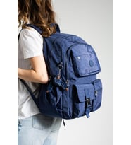 571 Collection Klinkır Sırt Çantası Çok Cepli 45*30 Cm Büyük Boy Lise Üniversite Çantası (Lacivert)
