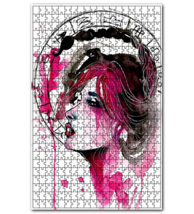 Cakapuzzle Kadın Figüründe Akrep Burcu Görseli Puzzle Yapboz MDF (Ahşap) (500 Parça)