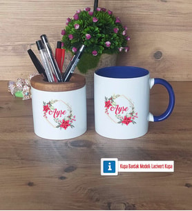 İsme Özel Doğum Günü Hediyesi Kalemlik, Kupa Bardak T Kişiye Özel Hediye (Model 6)