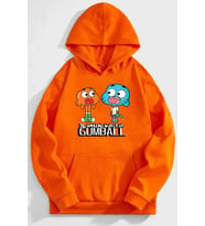 Unisex Gumball Baskılı Sweatshirt (Turuncu)