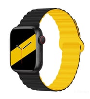 Haylou Solar LS05 Samsung Galaxy Watch Gear S3 3 45mm 46mm Kordon Double Color M (Siyah-Sarı)