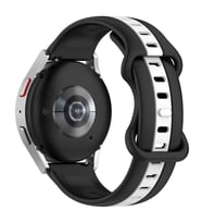 Samsung Galaxy Watch Gear S3 3 45mm 46mm Haylou Solar LS05 Kordon Line Ayarlanır (Siyah - Beyaz)