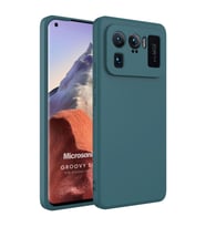 Microsonic Xiaomi Mi 11 Ultra Kılıf Groovy Soft Yeşil (Koyu Yeşil)