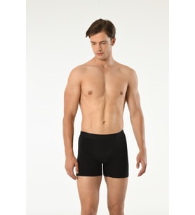 5'Lİ LİKRALI ERKEK BOXER (Siyah)