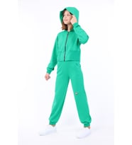Toontoy Kız Çocuk Eşofman Takım (Çimen Yeşili)