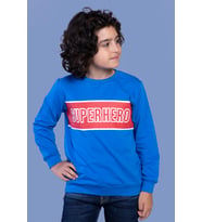 Toontoy Erkek Çocuk Baskılı Sweatshirt (Saks)