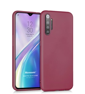 Microsonic Matte Silicone Realme XT Kılıf (Mor)