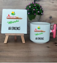 Ziraat Mühendisi Hediye Seti Kupa Bardak T Kulplu ve Dekoratif Taş Mühendisler Günü Hediyesi (Model 4)