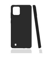 Realme C11 2021 Kılıf Kamera Korumalı Silikon Rubber Arka Kapak (Siyah)