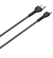 LDNIO Hızlı Şarj Kablosu 1 Metre Micro-LS481 (Gri)