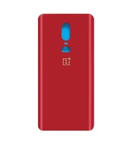 Oneplus 6 Uyumlu Arka Pil Batarya Kapağı Cam A6000 A6003 (Kırmızı)