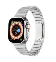 Apple Watch 7/8/9 41mm Kordon Baklalı Metal Kordon (Gri)