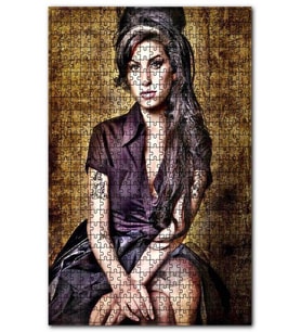 Cakapuzzle Eski Amy Winehouse Art Afiş Görseli Puzzle Yapboz MDF (Ahşap) (255 Parça)