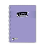 Kareli 96 Yaprak Spiralli Defter A4 Boy Plastik Kapak (1 Adet ) (Lila)