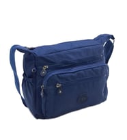 Baginn Klinkır Kadın Postacı Çanta Çok Cepli Çapraz Askılı Yağmura Dayanıklı Kumaş (Lacivert)