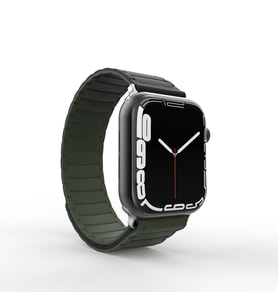 Watch 10 42mm KRD-122 Silikon Kordon (Siyah-Yeşil)