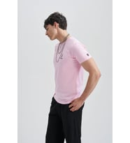 Brainstorming Erkek Nakış T-Shirt (Pembe)