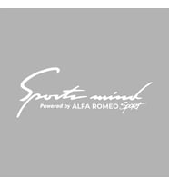 Sports Mind Alfa Romeo Sports Sticker siyah 21x10 CM (Beyaz)