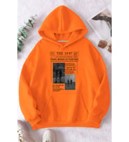 Unisex The 1997 Travel Baskılı Sweatshirt (Turuncu)