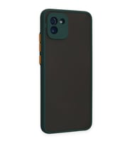 Samsung Galaxy A03 Kılıf Kamera Korumalı Mat Kapak (Yeşil)