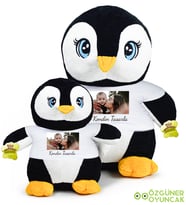 Kendin Tasarla 85 Cm Tişörtlü Büyük Penguen (Siyah)