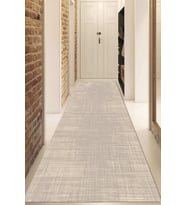Dijital Baskılı Kaymaz Taban Yıkanabilir Modern Yolluk Ve Koridor Halısı NDU-HT-390 (Kahverengi)