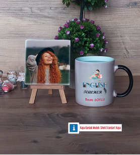 İngilizce Öğretmeni Fotoğraflı Dekoratif Taş, Kupa Bardak Beyaz Hediye Öğretmen Günü Hediyesi (Model 9)