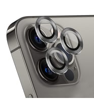 Microsonic Apple iPhone 15 Pro Tekli Kamera Lens Koruma Camı Siyah (Füme)