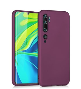 Microsonic Matte Silicone Xiaomi Mi Note 10 Pro Kılıf (Mor)
