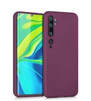 Microsonic Matte Silicone Xiaomi Mi Note 10 Pro Kılıf (Mor)