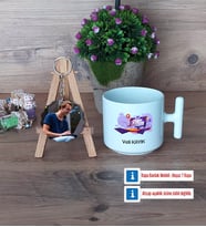 Bilgisayar Mühendisi Kupa Bardak Beyaz ve Fotoğraflı Ahşap Anahtarlık Hediye (Model 12)