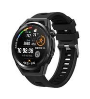Amazfit Pace 1 / 2 Kordon Çift Renk Çizgili Band (Siyah)