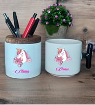 Unicorn Hediye Sepeti Kupa Bardak T Kulplu, Kalemlik Hediyeleri Kız Çocuğuna Arkadaşa Sevgiliye Doğum Günü Hediyesi (Model 6)