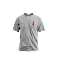 Kısa Kollu Yanlı Küçük Karpuzlu Filistin Haritası Dijital Baskılı Unisex S - 2XL T300011 (Gri)