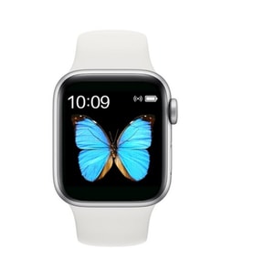 Watch 6 Akıllı Saat Smart Watch Türkçe Menülü Arama Cevaplama Çift Tuş Aktif (Beyaz)