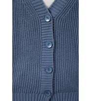 Kadın Modern Tarz Regular V Yaka Regular Triko Hırka (İndigo)