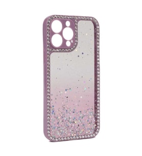 Apple iPhone 13 Pro Kılıf Zore Fensi Parlak Simli ve Pullu Kılıf (Rose)