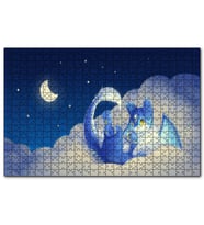Cakapuzzle Mika Sevimli Ejderha Bulutlarda  Puzzle Yapboz MDF (Ahşap) (255 Parça)