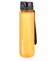 Uzspace Büyük Boy 28 cm 1000 ml 1 litre Tritan Su Matarası 14 Renk FiftyFifty Softtouch (Turuncu)