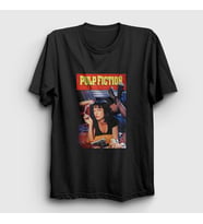 Presmono Unisex Beyaz Mia Film Pulp Fiction T-Shirt 248718tt (Siyah)