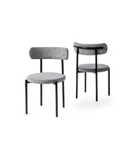 Alfa Metal Mutfak Sandalyesi 2 Li Set  (Siyah)